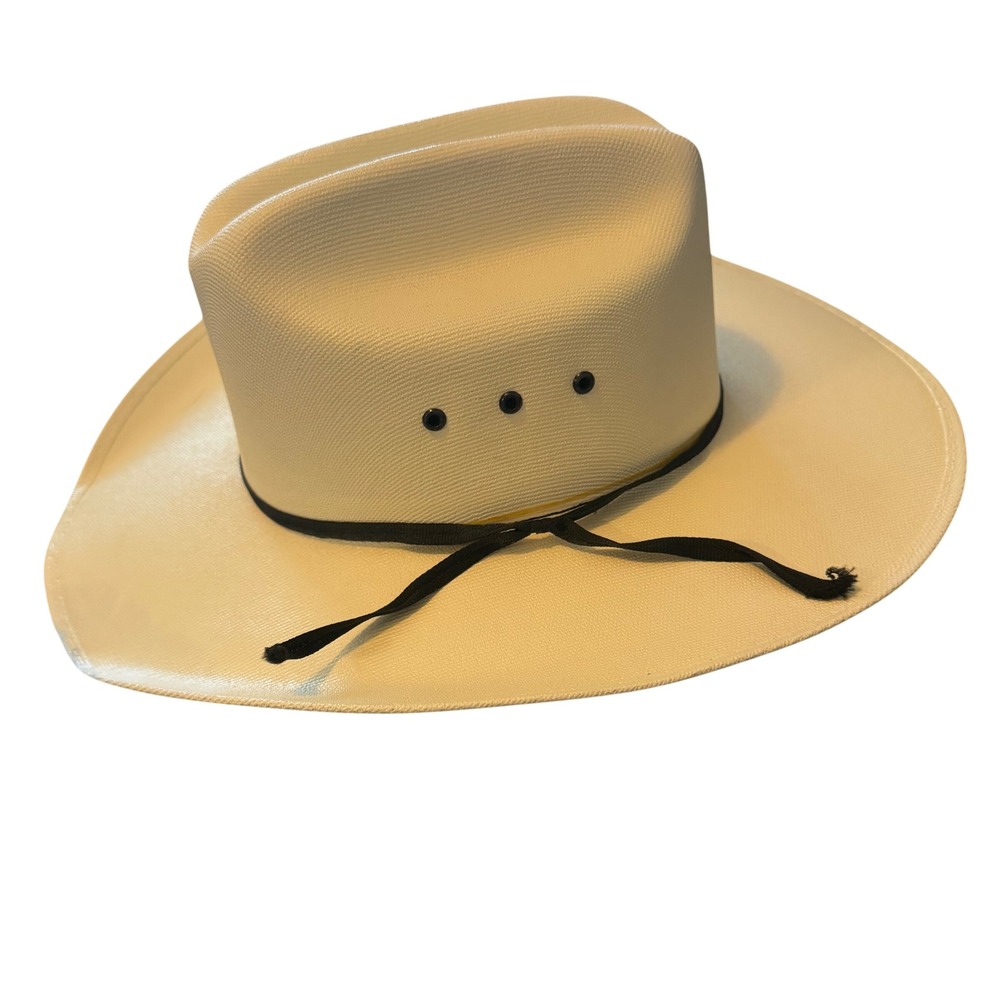 Cody‎ James Ivory Straw Cowboy Hat Cattleman Crease Western Sun Hat Mens